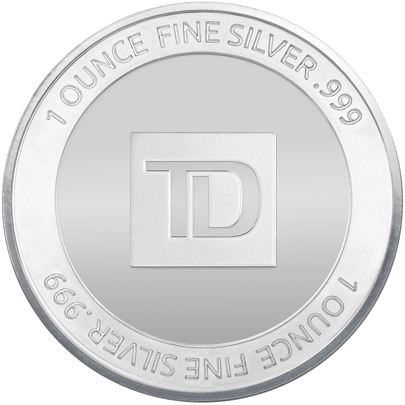 Buy 1 oz TD Silver Round | Price in Canada | TD Precious Metals